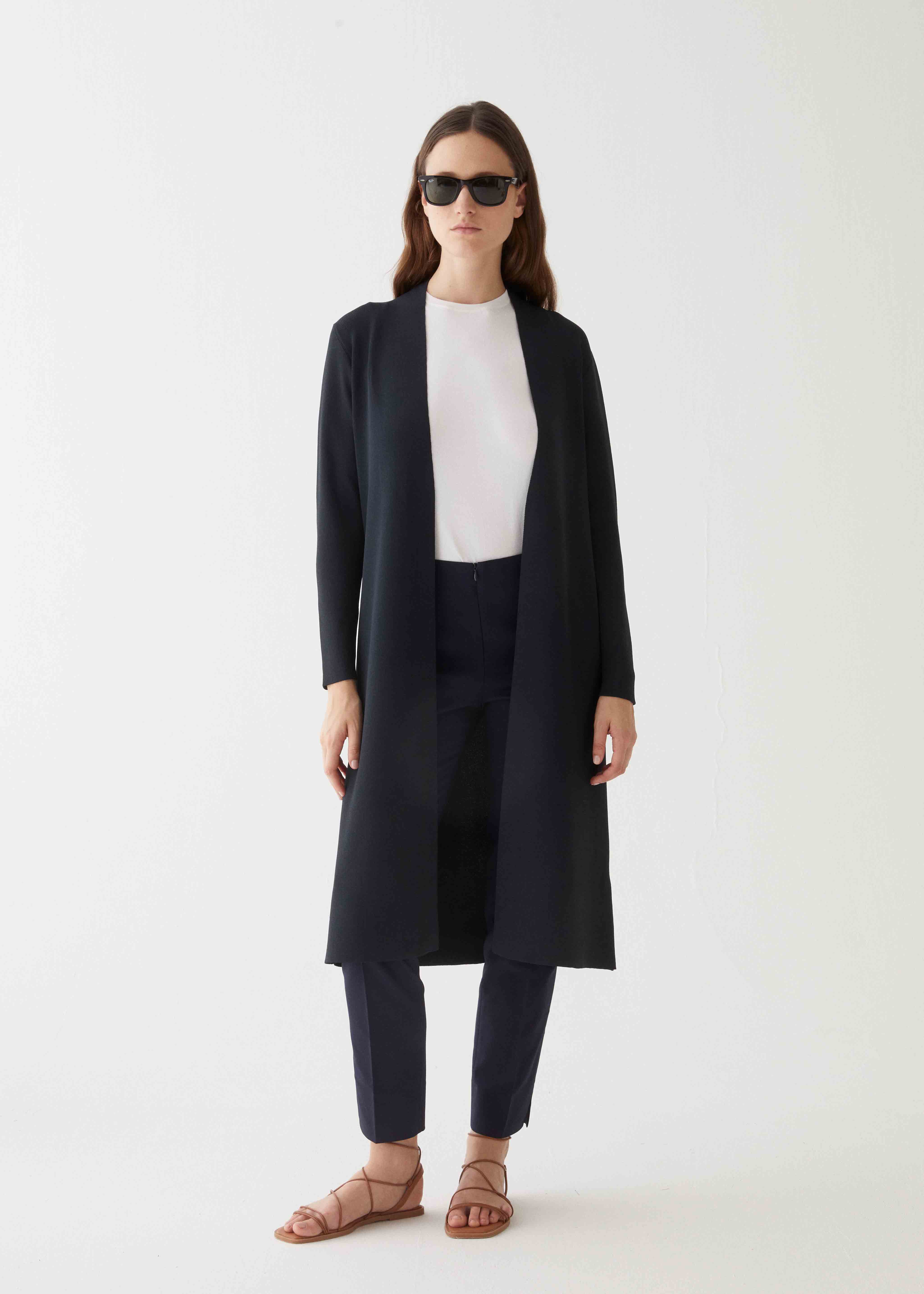 Cardigan lungo in viscosa
